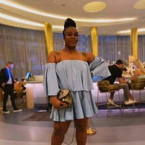 Light blue party dress